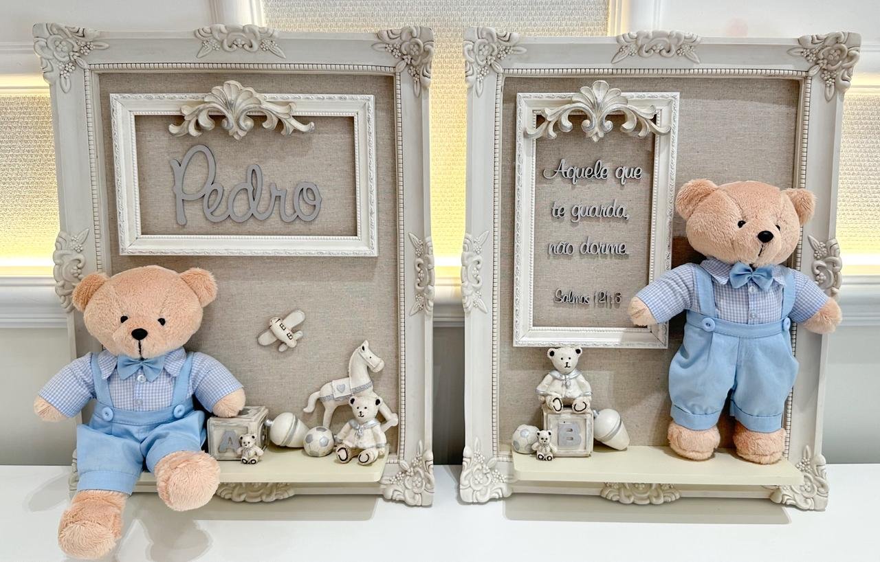 Quadro Urso Davi - Xadrez - Imagem 4