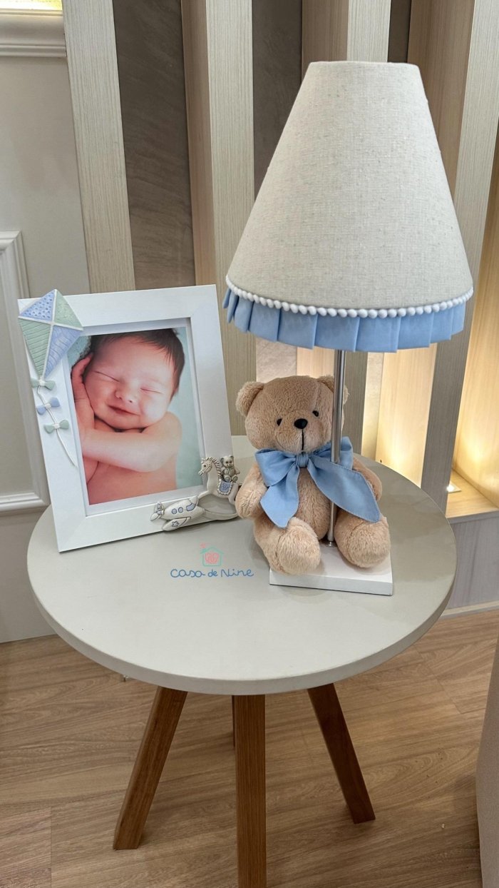 Abajur Urso Lipe - Azul Bebê - Imagem 3
