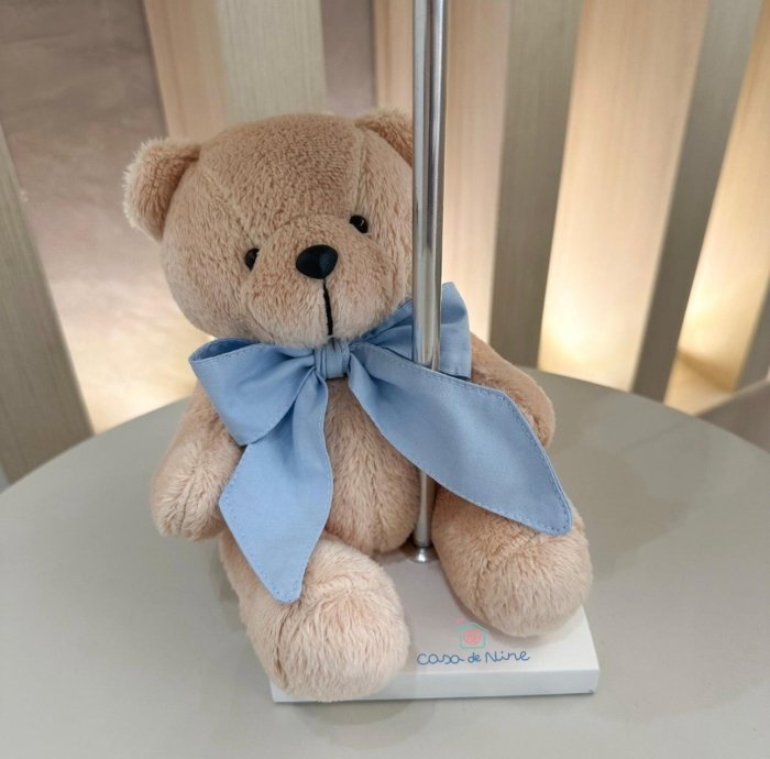 Abajur Urso Lipe - Azul Bebê - Imagem 2