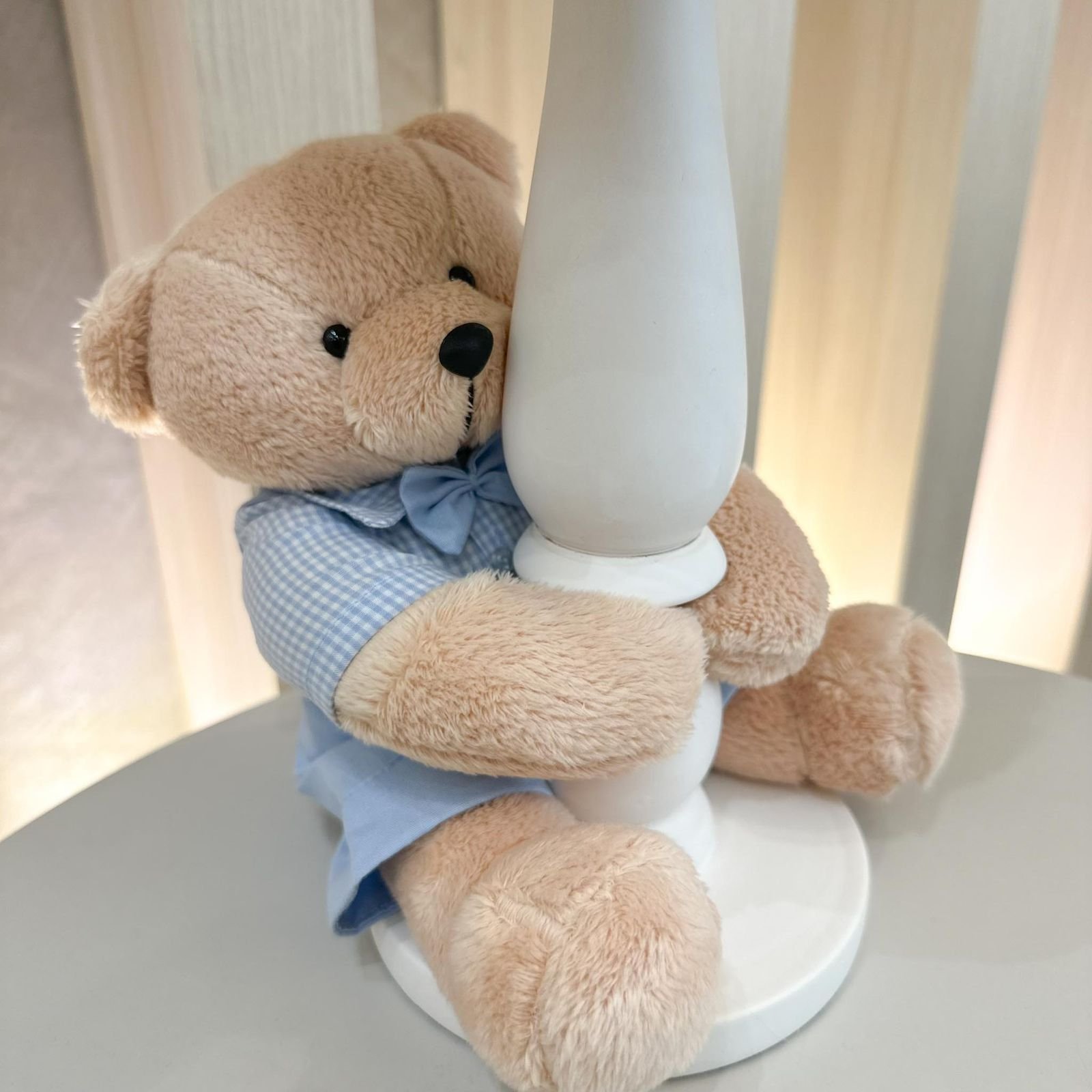 Abajur Urso Davi - Xadrez - Imagem 2